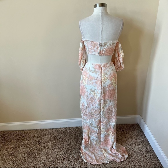 New! Rumer isola floral crop top and midi skirt set 13447 - Picture 9 of 16